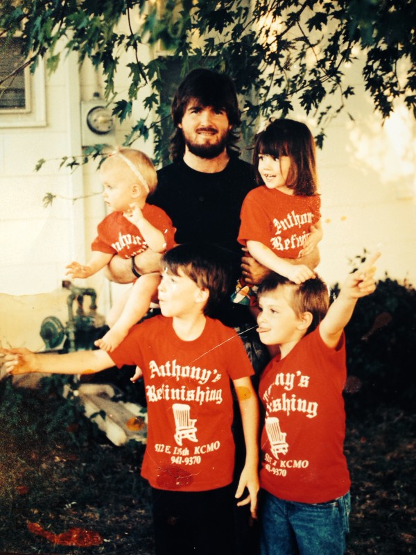 23 years ago! 3 older siblings, me, & dad. ♥