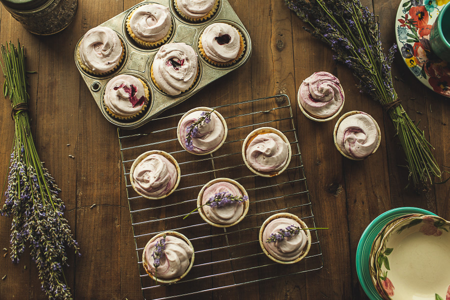 Granola Girl Bakes Lavender Lemon cupcakes 12