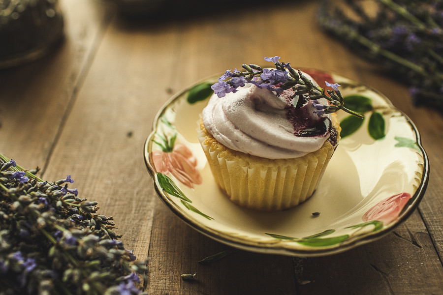 Granola Girl bakes Lavender Lemon cupcakes 3