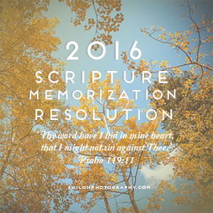 2016 Scripture Memorization Resolution 